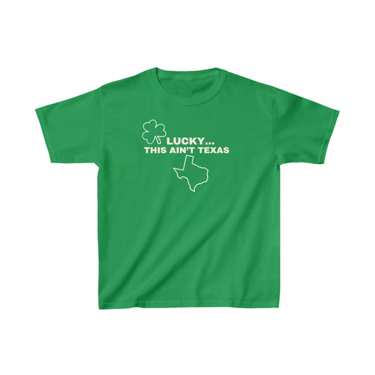 Lucky This Ain't Texas Kids Heavy Cotton™ Tee