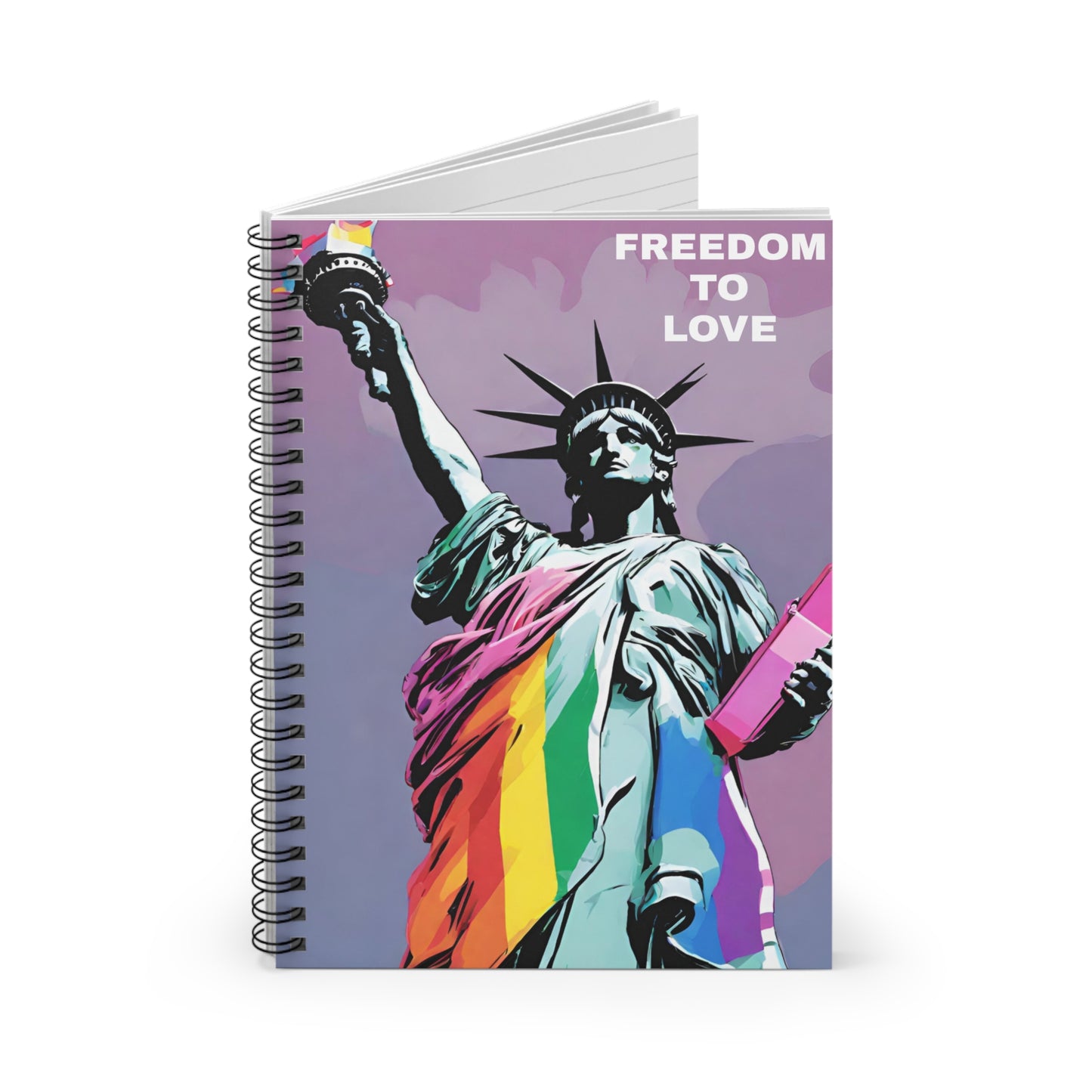 Freedom to Love Spiral Notebook - Ruled Line