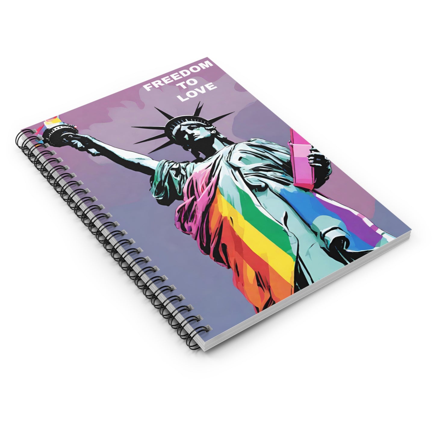 Freedom to Love Spiral Notebook - Ruled Line