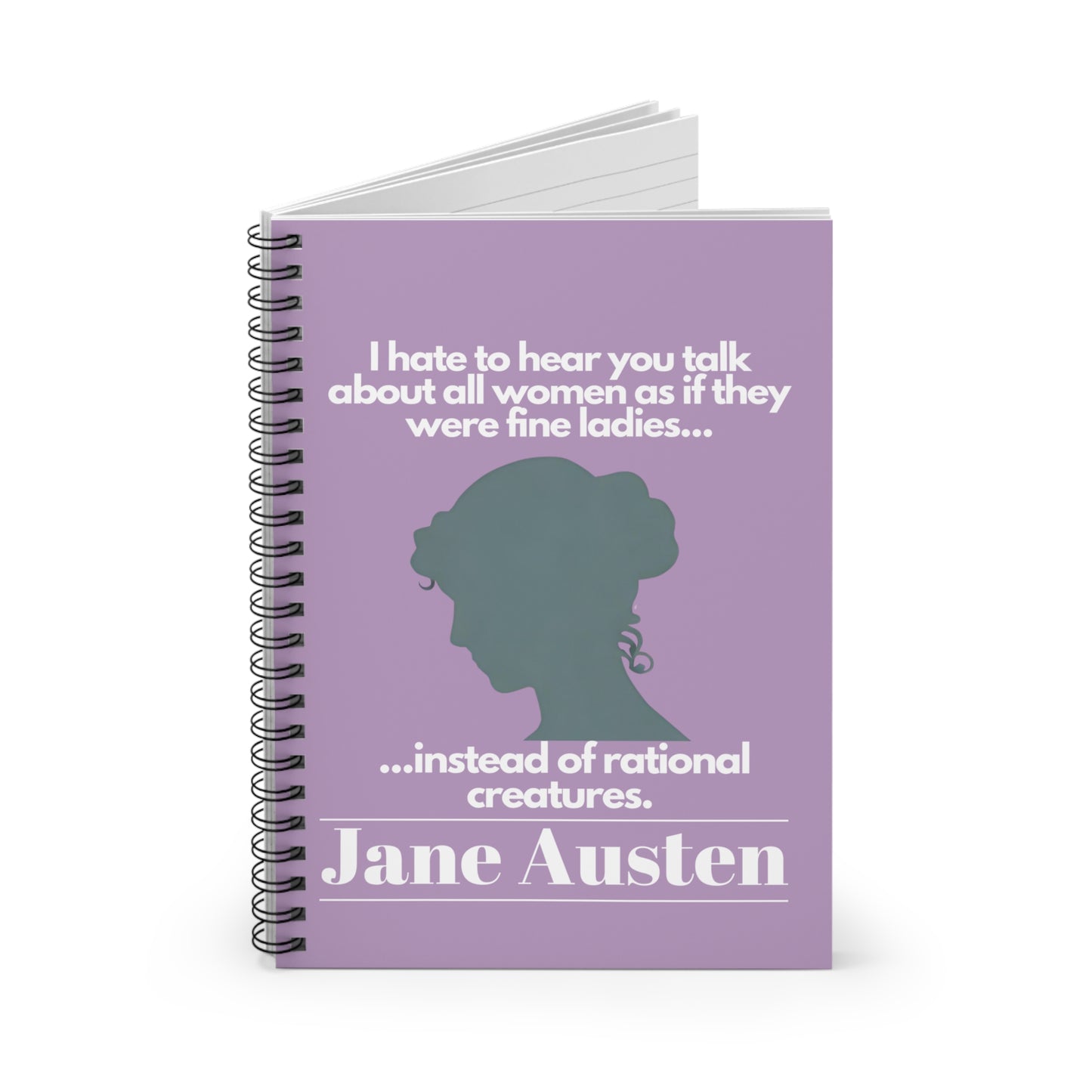 Jane Austen Spiral Notebook - Ruled Line